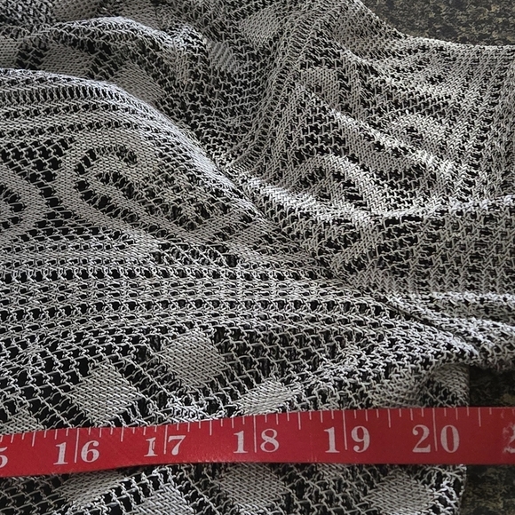 Vtg Y2K AGB Byer California Women's L Silver Lace Overlay Top w/ Black Tank USA - Picture 12 of 15